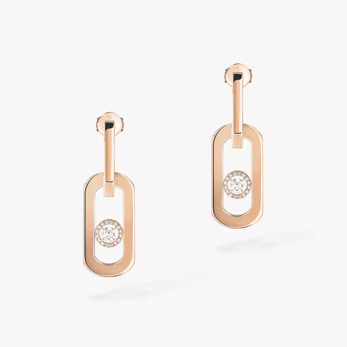 [Royal&Vicky]So Move XL Diamond Pendant Earrings