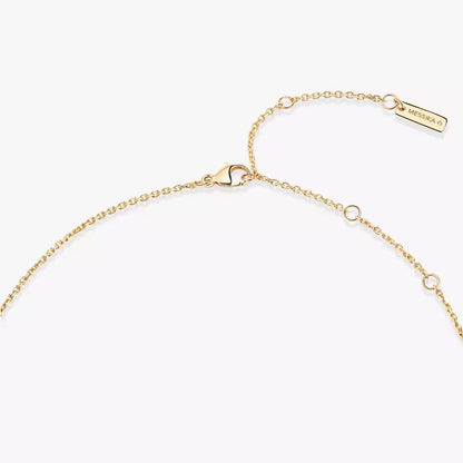 [Royal&Vicky]Lucky Eye Diamond Necklace in Rose Gold and Turquoise