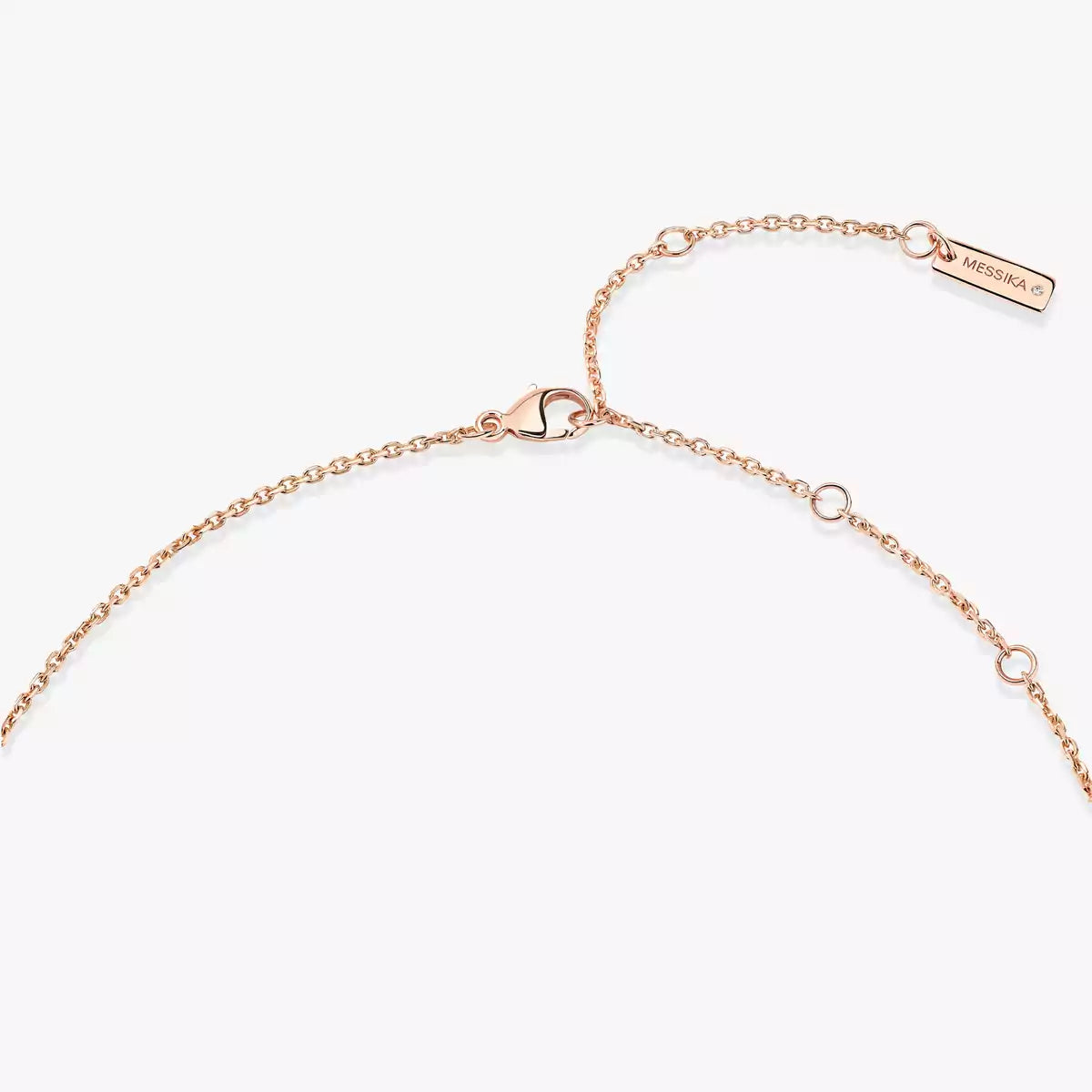 [Royal&Vicky]Lucky Eye Diamond Necklace in Rose Gold and Turquoise