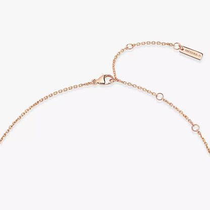 [Royal&Vicky]Lucky Eye Diamond Necklace in Rose Gold and Turquoise