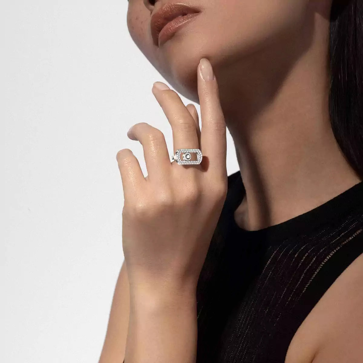 [Royal&Vicky]So Move Pave Set Diamond Ring