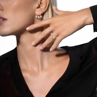 [Royal&Vicky] My Twin Trio  Diamond Earrings