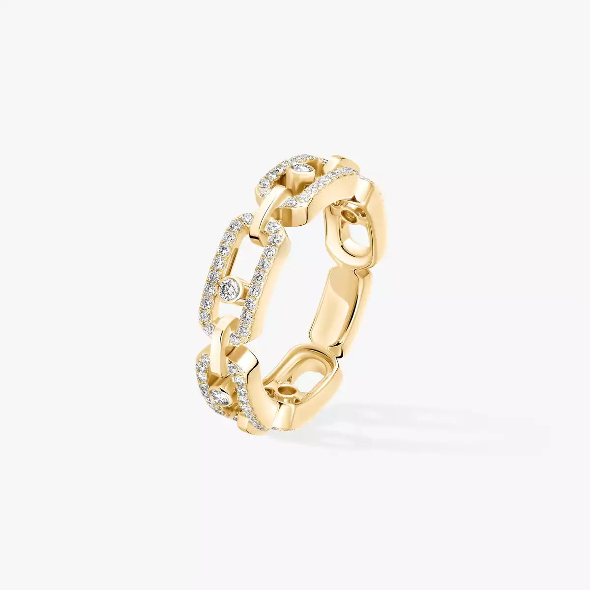 [Royal&Vicky]Move Link Pave Set Diamond Ring