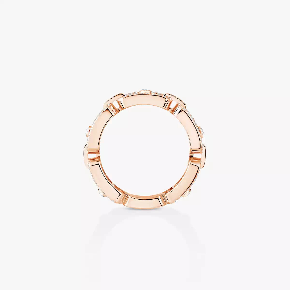 [Royal&Vicky]Move Link Pave_-Set Diamond Ring in Gold