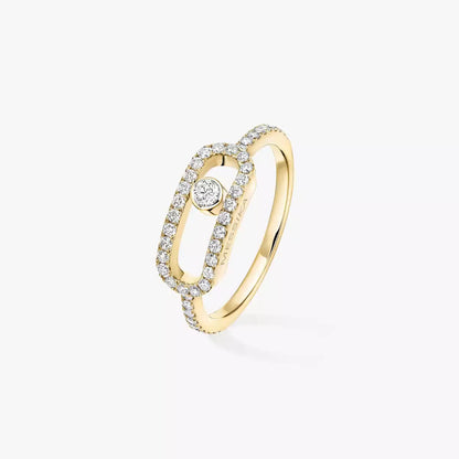 [Royal&Vicky]Move Uno Diamond Ring in Gold