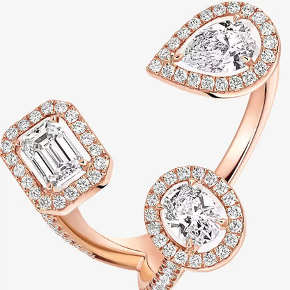 [Royal&Vicky]  Diamond Ring 0,25ct My Twin Trilogy
