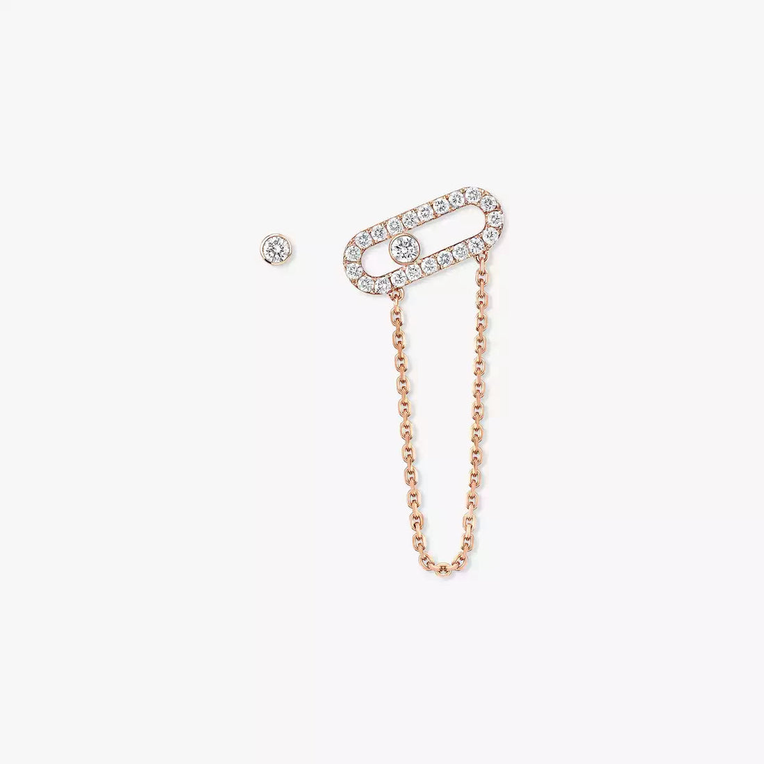 [Royal&Vicky]Move Uno Diamond Earrings
