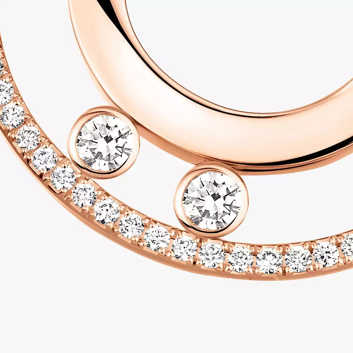 [Royal&Vicky] Move Romane Small Diamond Hoop Earrings