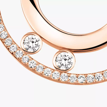 [Royal&Vicky] Move Romane Small Diamond Hoop Earrings