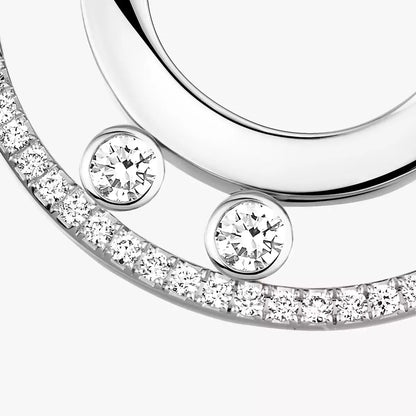 [Royal&Vicky] Move Romane Small Diamond Hoop Earrings