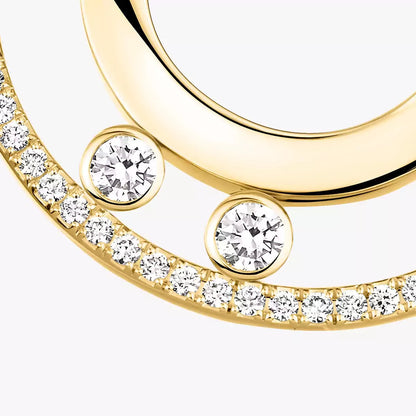 [Royal&Vicky] Move Romane Small Diamond Hoop Earrings