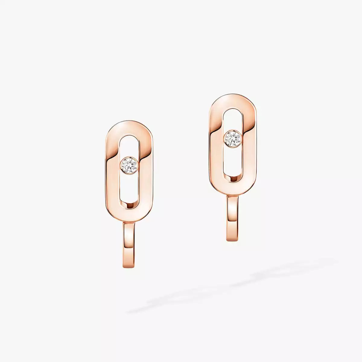 [Royal&Vicky]Diamond Mini Hoop Earrings Move Classique