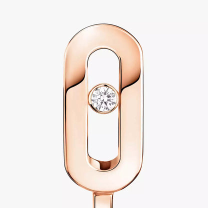 [Royal&Vicky]Diamond Mini Hoop Earrings Move Classique