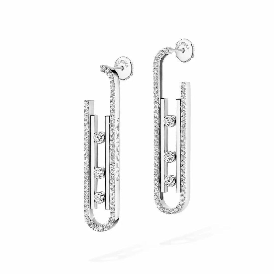 [Royal&Vicky]Diamond Pendant Earrings Move 10Th