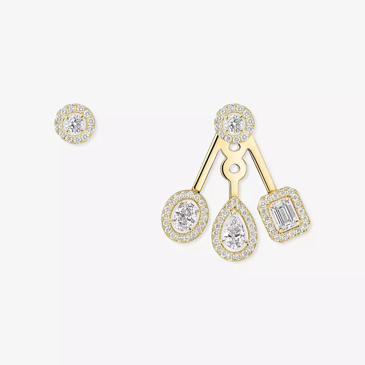 [Royal&Vicky] My Twin Trio  Diamond Earrings