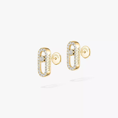 [Royal&Vicky]Move Uno Diamond Earrings