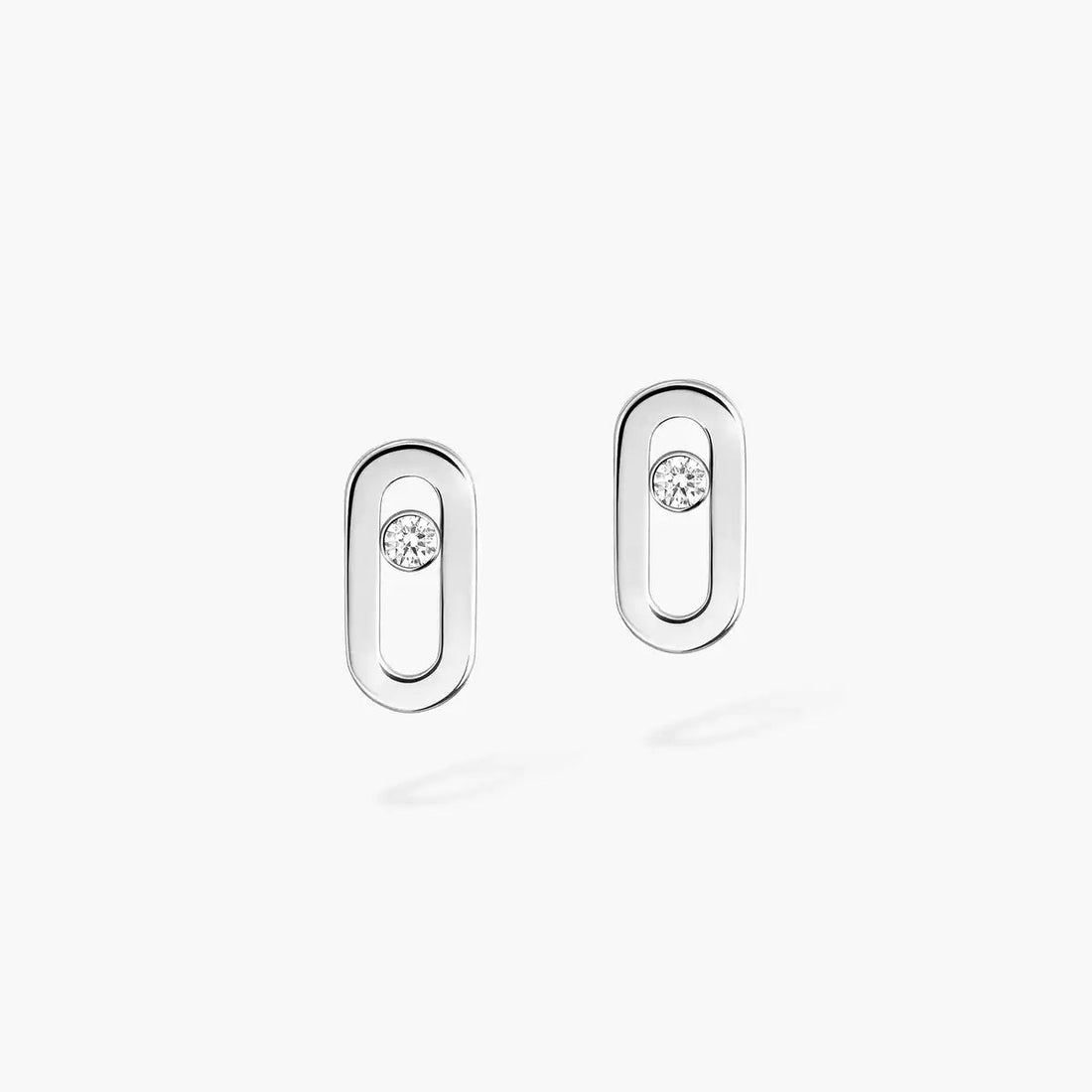 [Royal&Vicky]Move Uno Diamond Stud Earrings