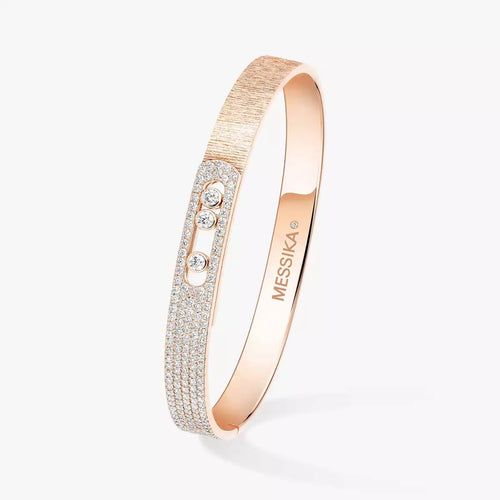 [Royal&Vicky]Move Noa Ciselé half pavé bangle