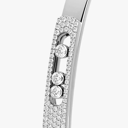 [Royal&Vicky]Move Noa Rose Gold Pavé Diamond Bangle Bracelet