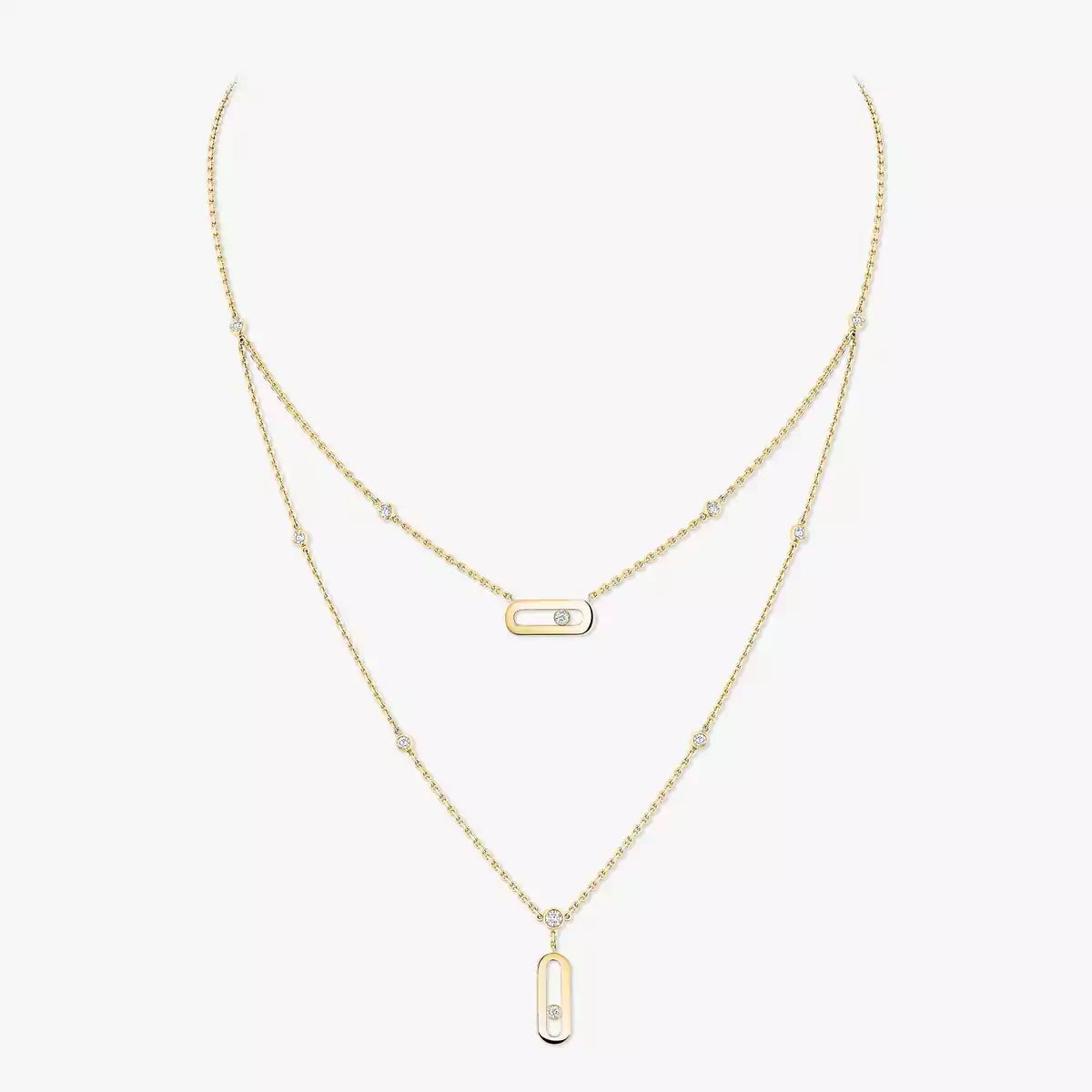 [Royal&Vicky] Move Uno Diamond Necklace