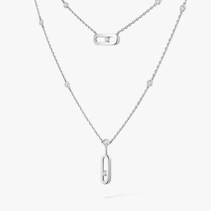 [Royal&Vicky] Move Uno Diamond Necklace