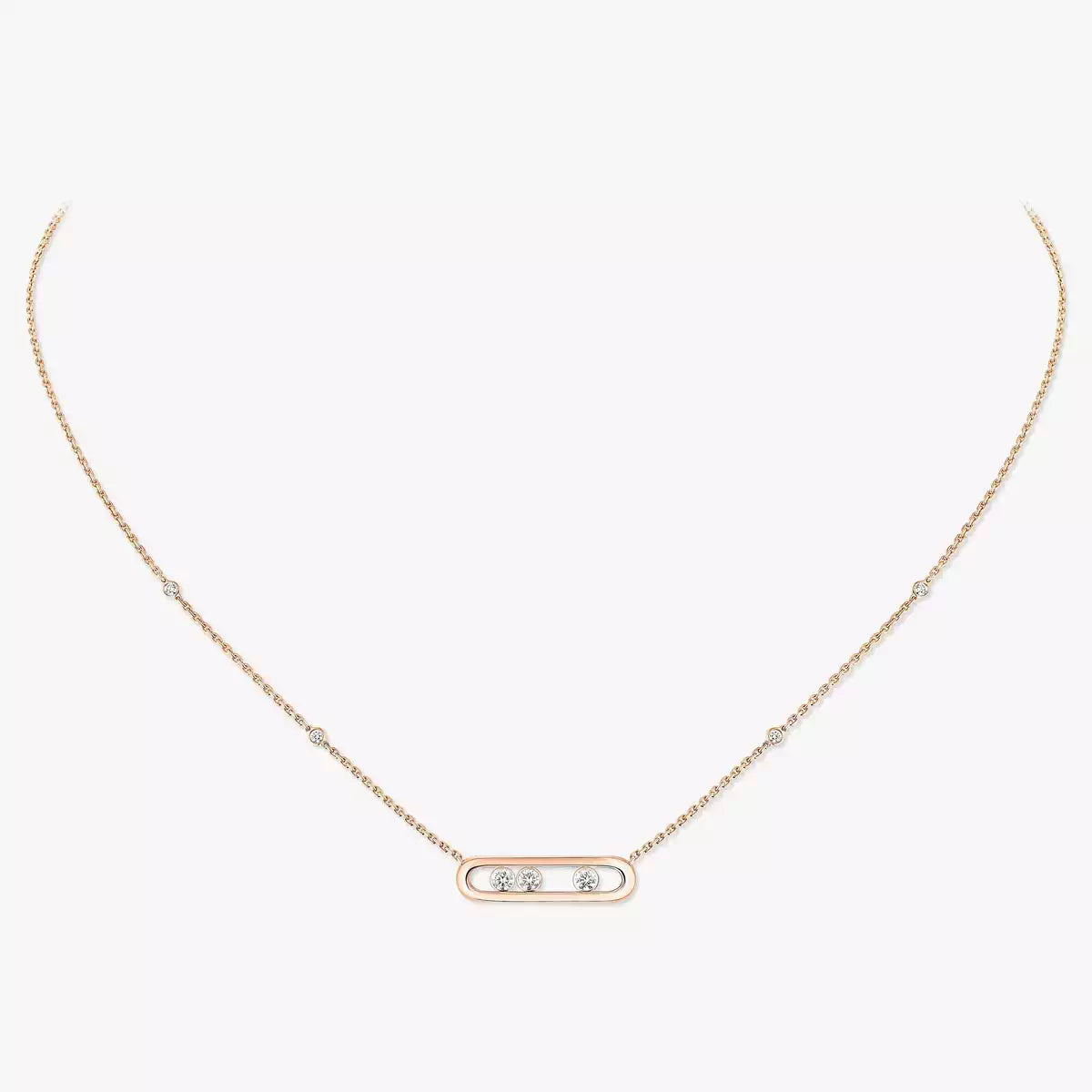[Royal&Vicky] Baby Move Gold Diamond Necklace