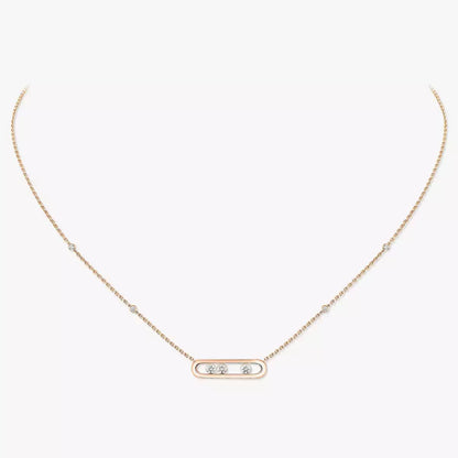 [Royal&Vicky] Baby Move Gold Diamond Necklace