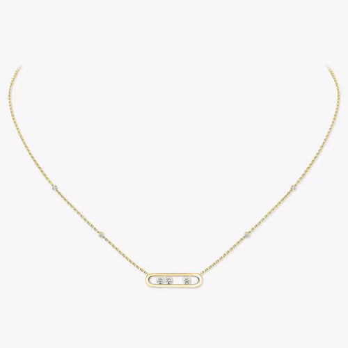 [Royal&Vicky] Baby Move Gold Diamond Necklace