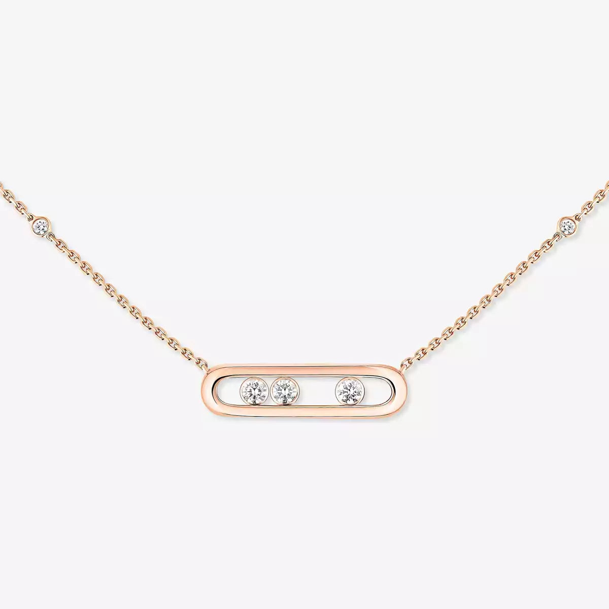 [Royal&Vicky] Baby Move Gold Diamond Necklace