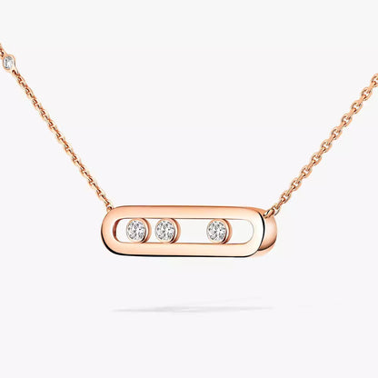 [Royal&Vicky] Baby Move Gold Diamond Necklace