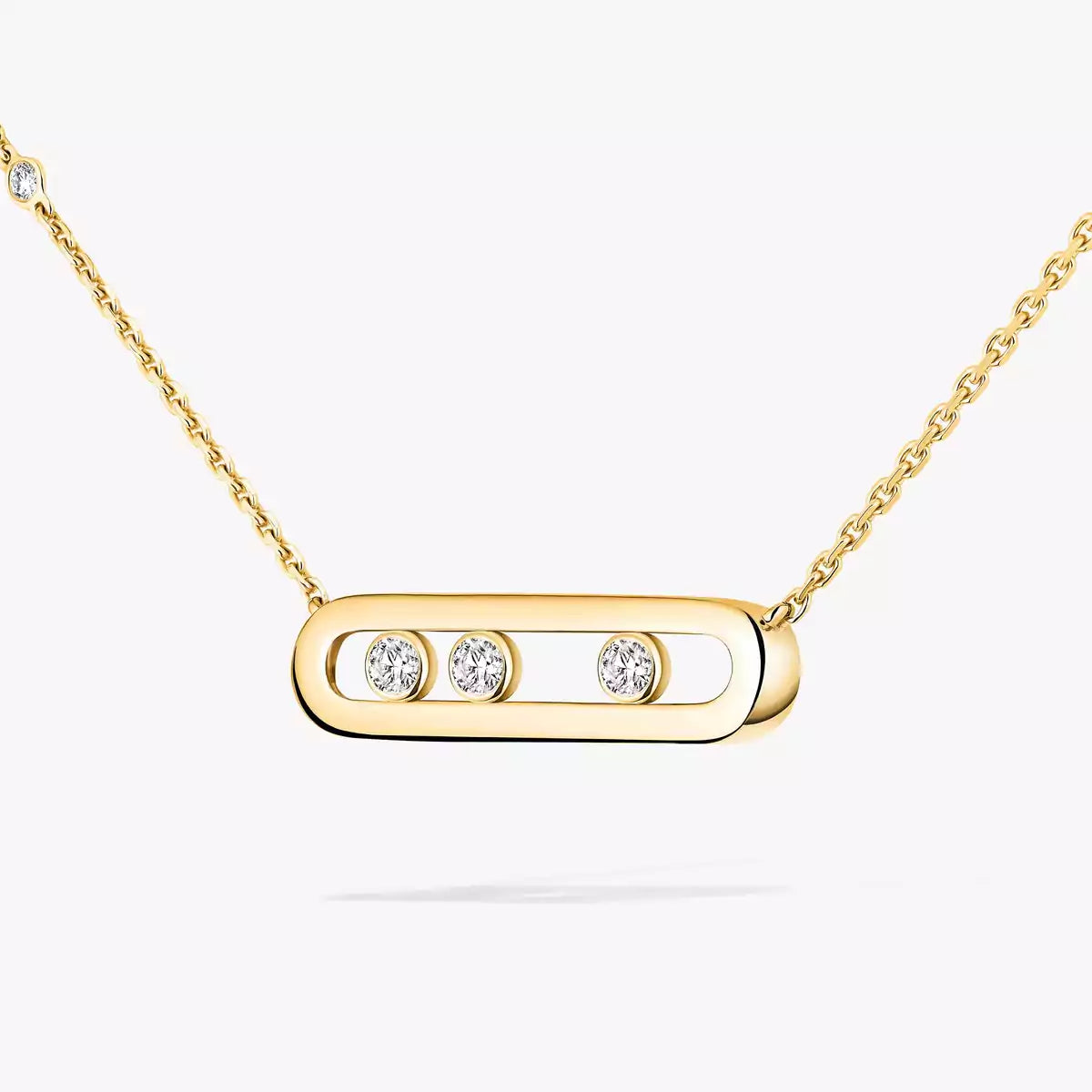 [Royal&Vicky] Baby Move Gold Diamond Necklace