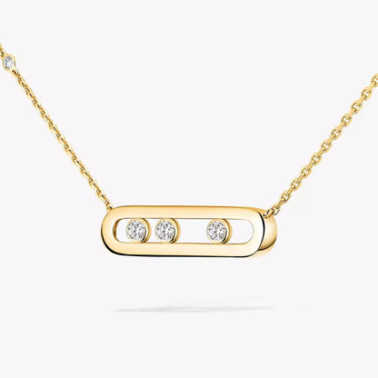 [Royal&Vicky] Baby Move Gold Diamond Necklace