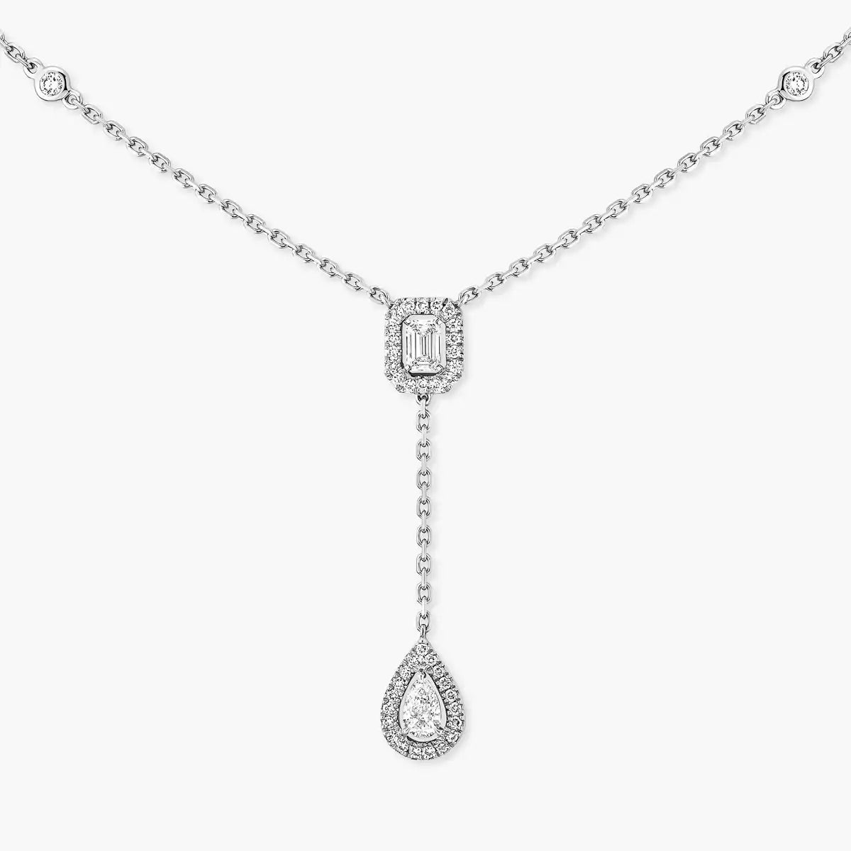 [Royal&Vicky]Gold Diamond Tie Necklace