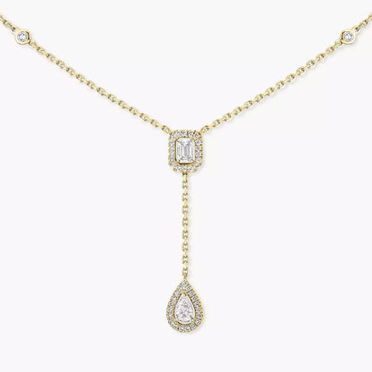 [Royal&Vicky]Gold Diamond Tie Necklace