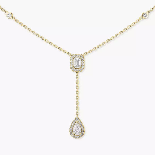 [Royal&Vicky]Gold Diamond Tie Necklace