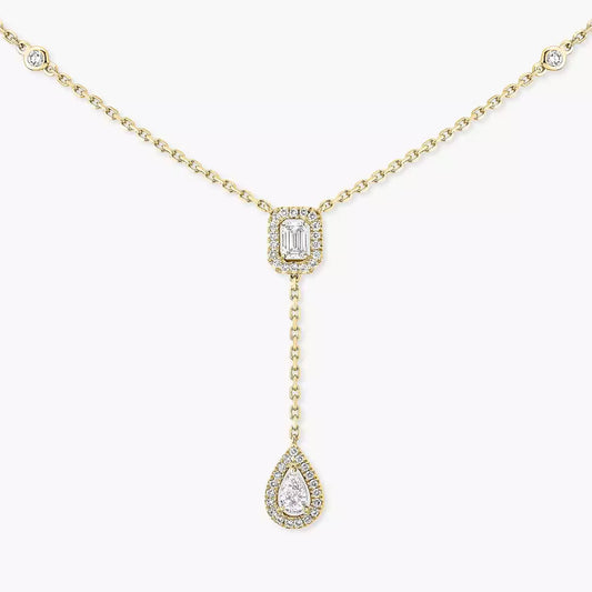 [Royal&Vicky]Gold Diamond Tie Necklace