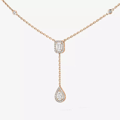 [Royal&Vicky]Gold Diamond Tie Necklace