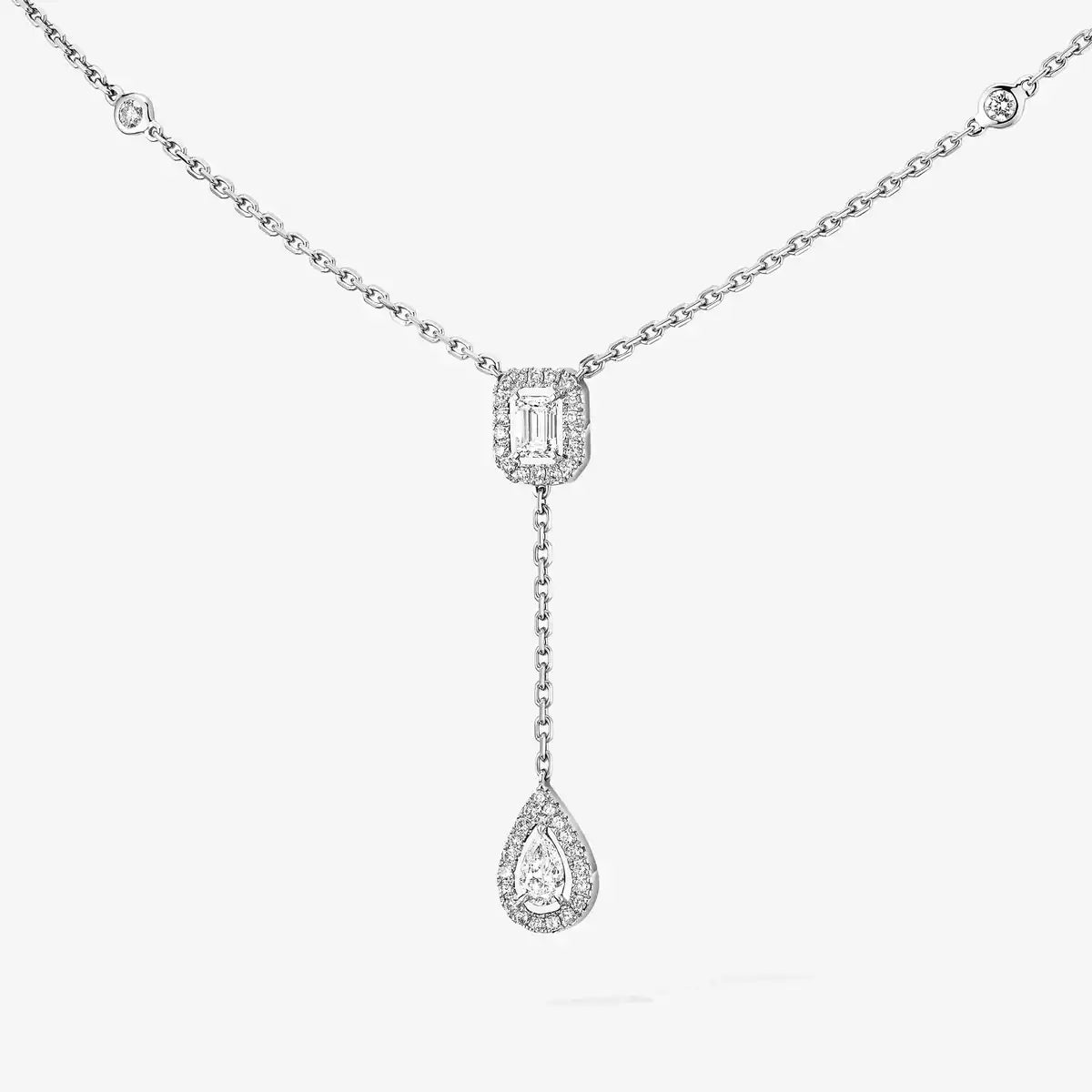 [Royal&Vicky]Gold Diamond Tie Necklace