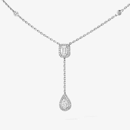 [Royal&Vicky]Gold Diamond Tie Necklace