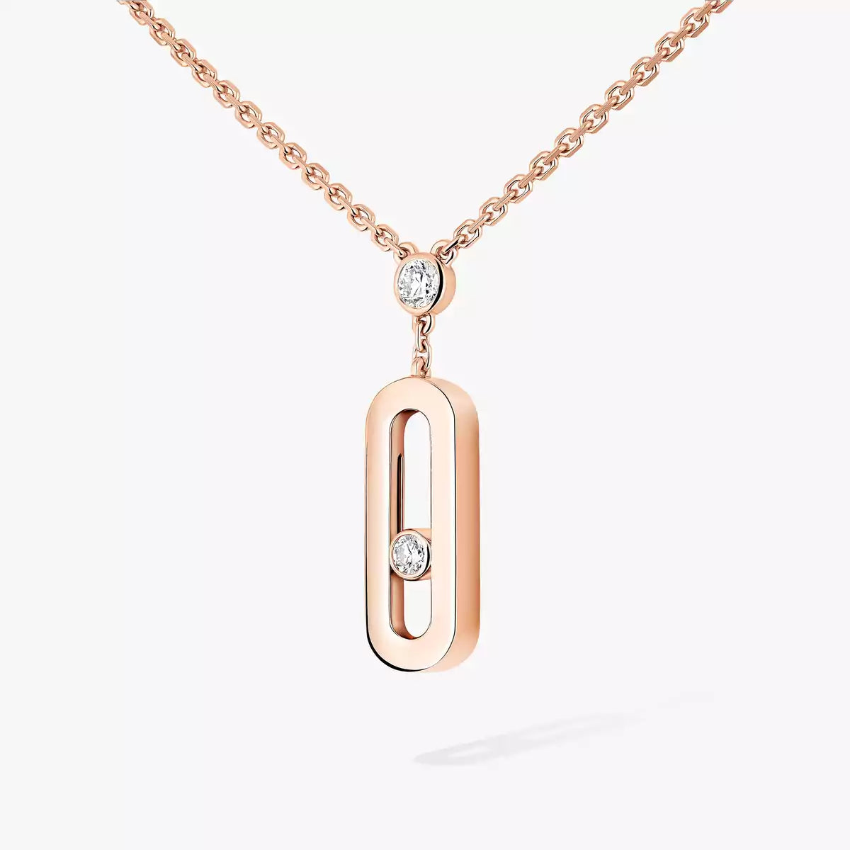 [Royal&Vicky] Move Uno Gold Diamond Long Necklace