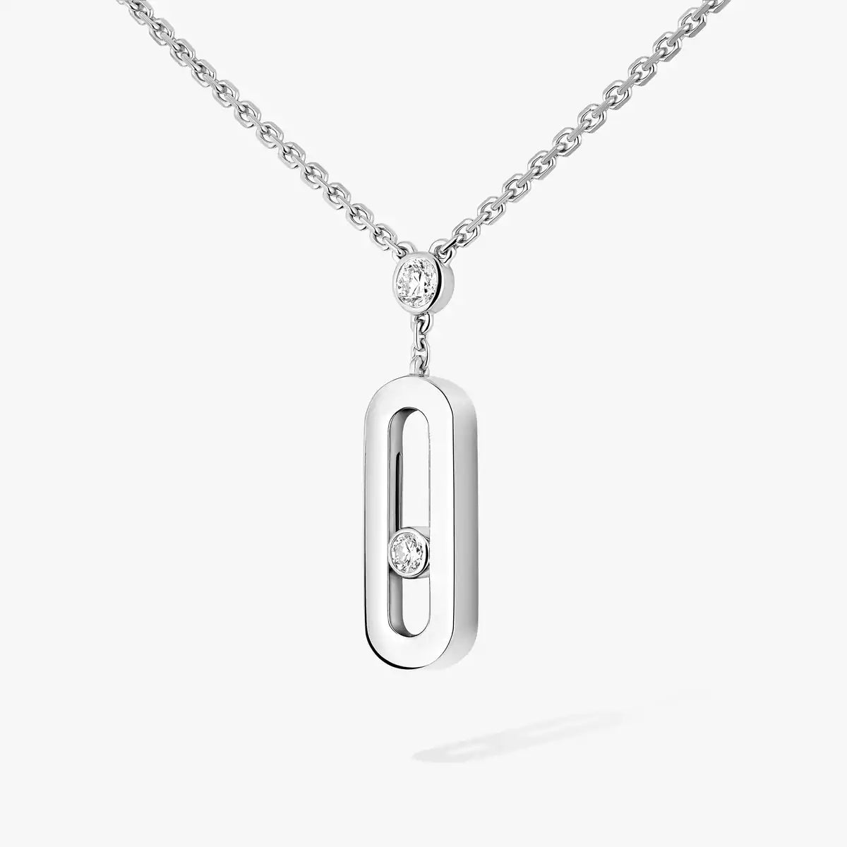 [Royal&Vicky] Move Uno Gold Diamond Long Necklace