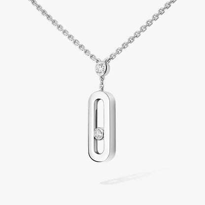[Royal&Vicky] Move Uno Gold Diamond Long Necklace