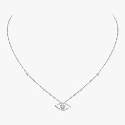 [Royal&Vicky]Pave_ Diamond Necklace Lucky Eye