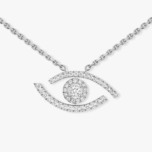 [Royal&Vicky]Pave_ Diamond Necklace Lucky Eye