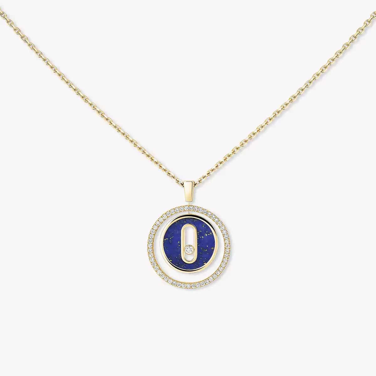 [Royal&Vicky]Lucky Move Diamond Necklace in Rose Gold and White Mother-of-Pearl