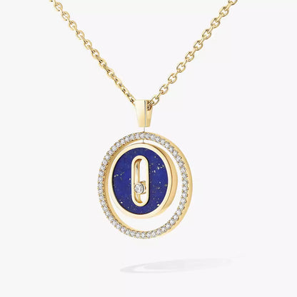 [Royal&Vicky]Lucky Move Diamond Necklace in Rose Gold and White Mother-of-Pearl