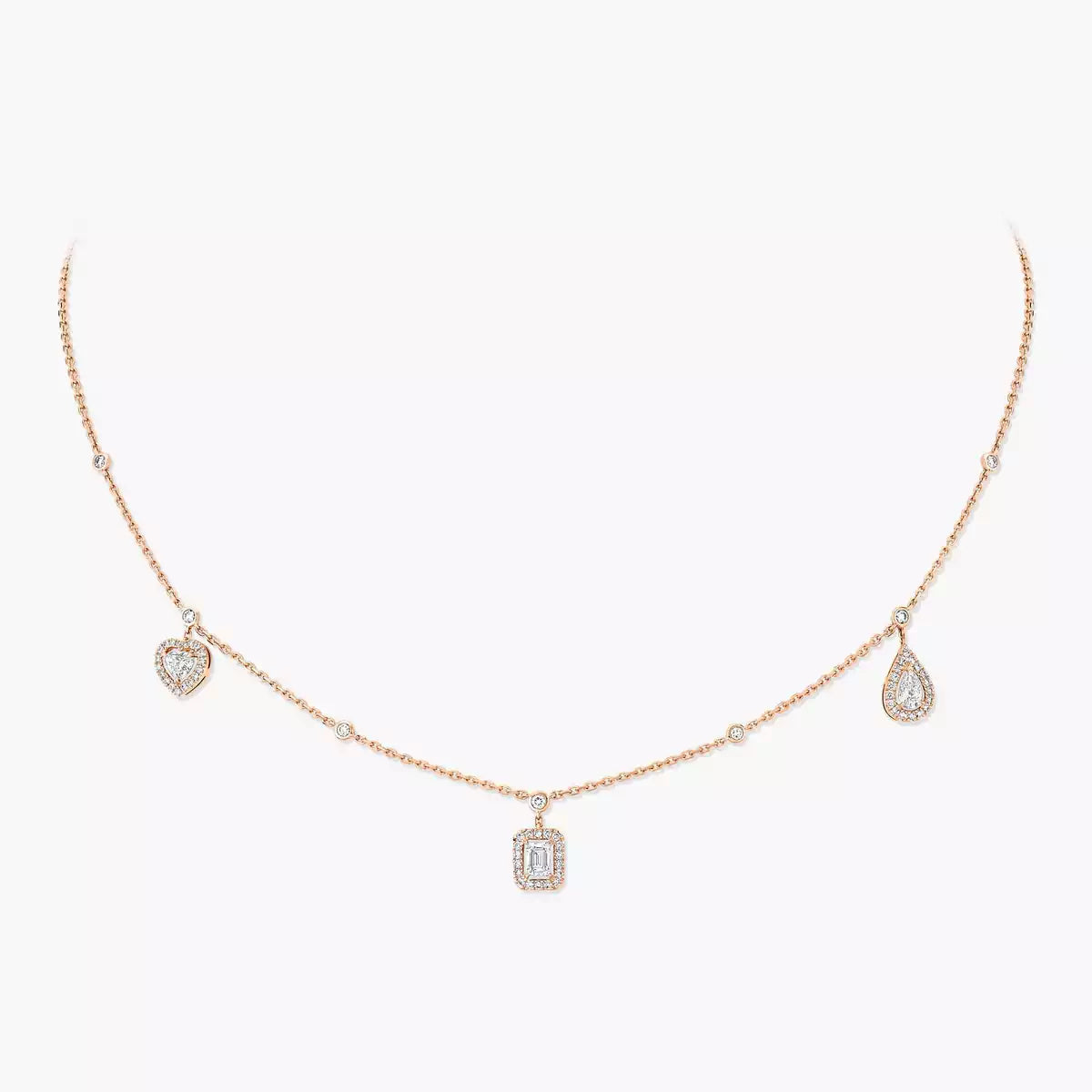 [Royal&Vicky]My Twin Diamond Necklace in Silver