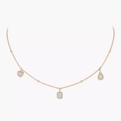 [Royal&Vicky]My Twin Diamond Necklace in Silver