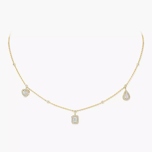 [Royal&Vicky]My Twin Diamond Necklace in Silver