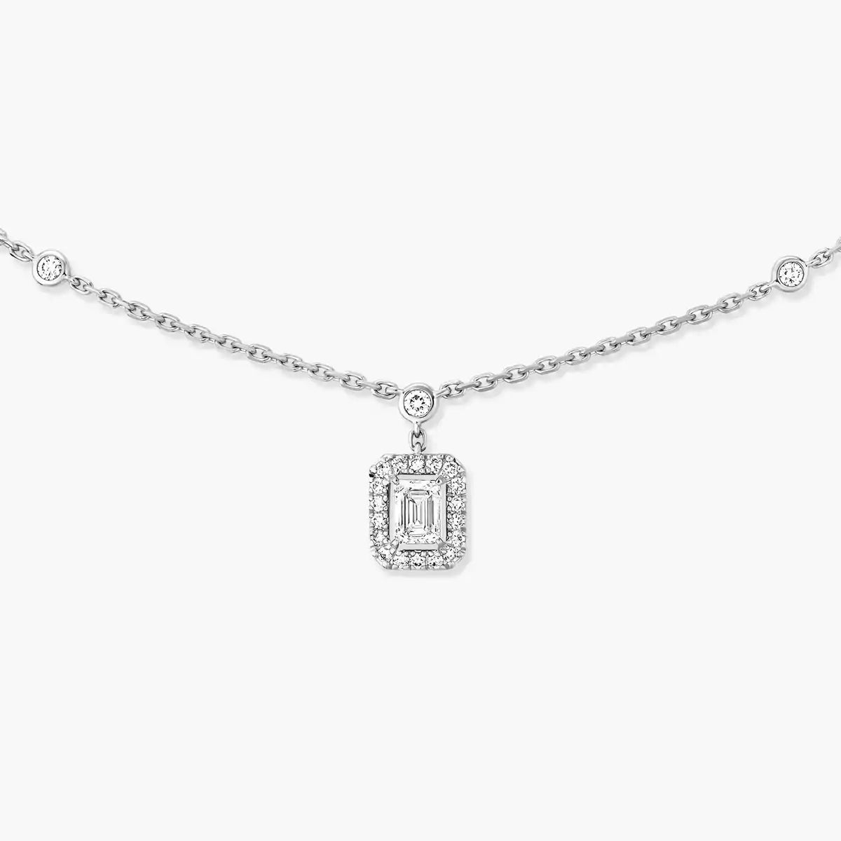 [Royal&Vicky]My Twin Diamond Necklace in Silver